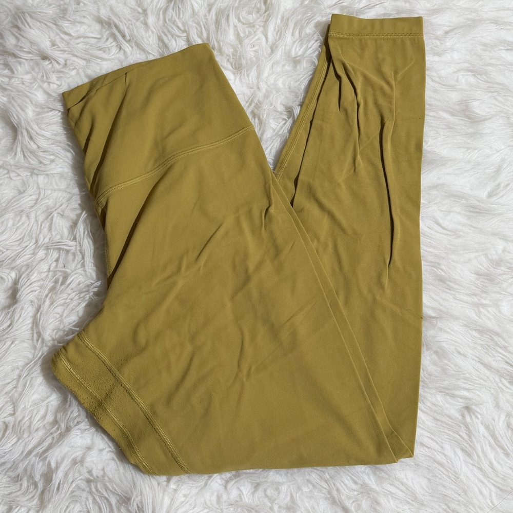 Lululemon Align Leggings Size 12 Athletica Mustard Yellow Pants Workout